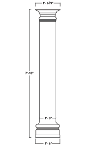 Split GFRC Column