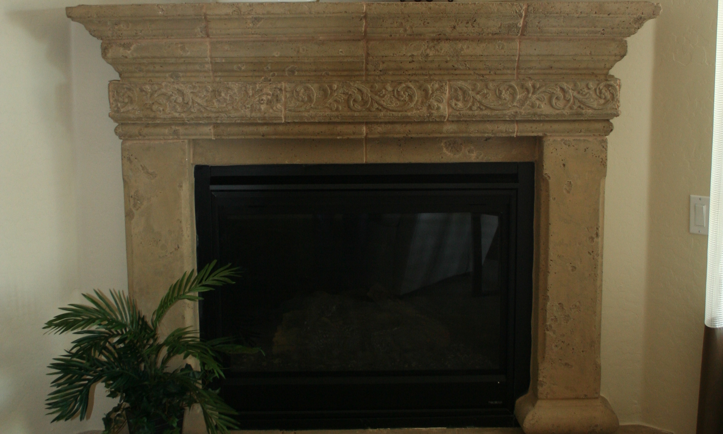 Fireplace Coronado Style Legs Vine Decorative Trim Corbel