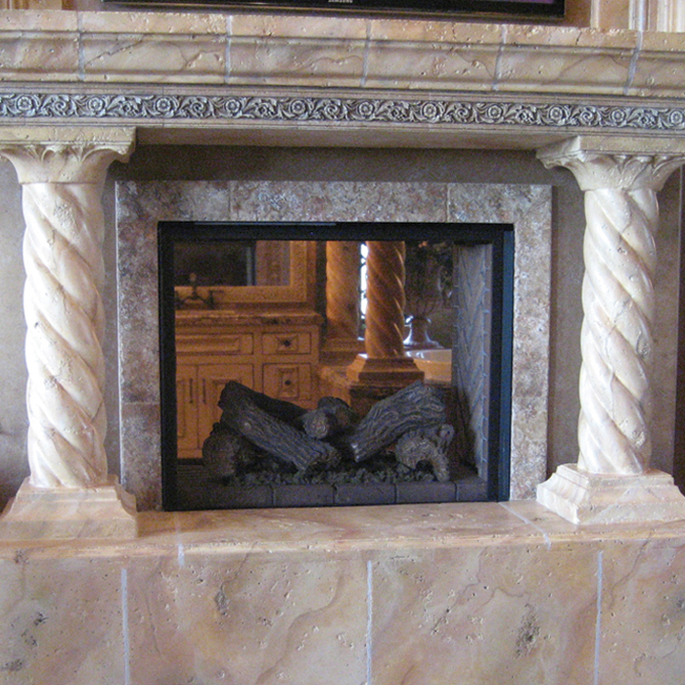Fireplace With Faux Finish Mesa Precast Ornamental Products