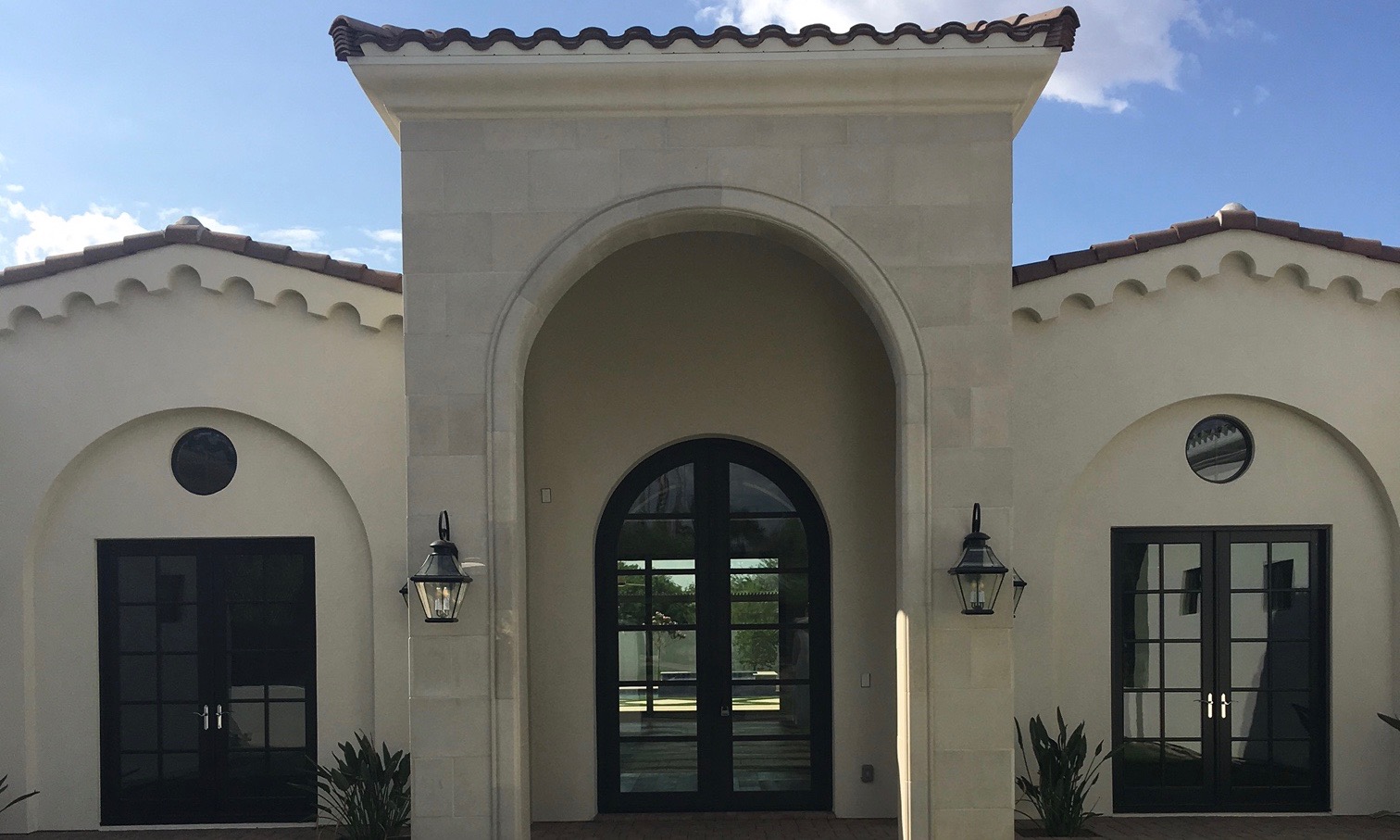 Matching Stone Panels On Front Face Of Elevation And Also
