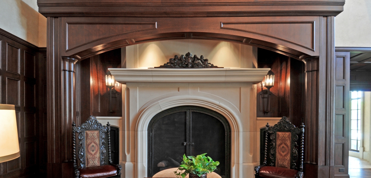 Dallas Country Club Fireplace, Architectural Trims Architectural Precast, GFRC, GFRG Mesa