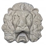 Mesa Precast Ornamental Lion Head 2 | Gray Color - Smooth Finish