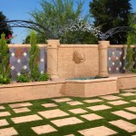 Architectural Precast, GFRC – Matching Color Design Elements | Pavers, Columns, Decorative Elements, Fountain Head, Wall Caps