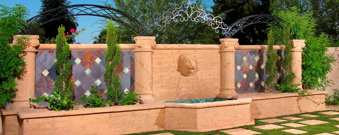 Mesa Precsat Hardscape, Ornamentals Design | Columns, Lion Head 2 Fountain Head