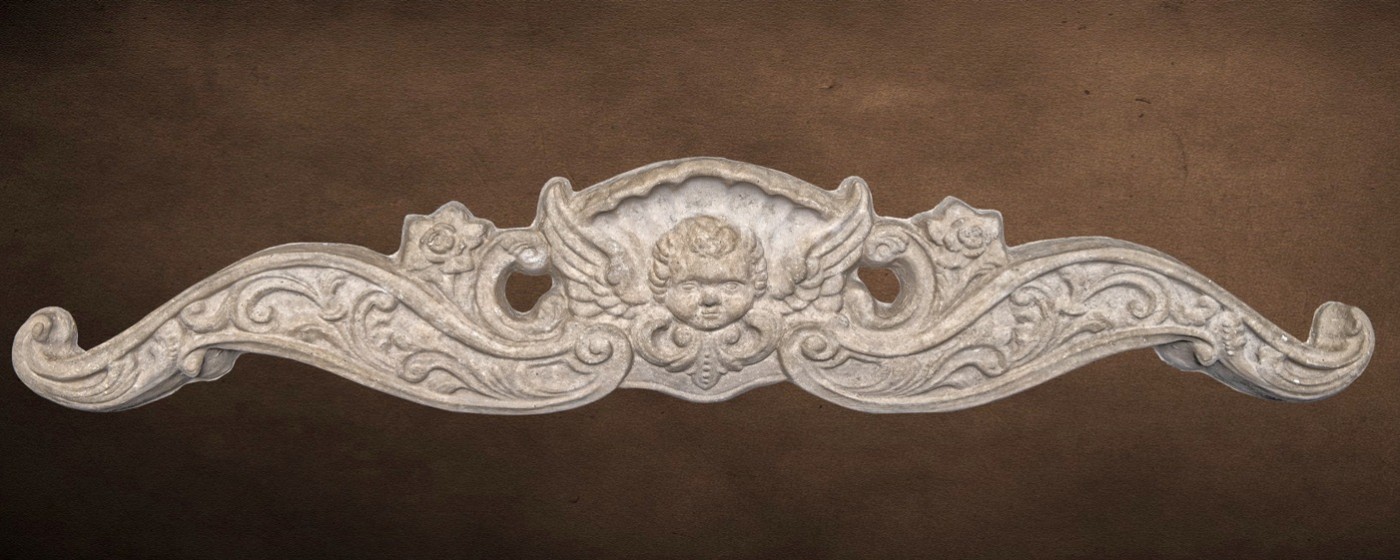 Ornamental Product Cartouche 2 - In this Image ...Tan Color - Smooth Finish