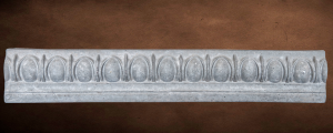 Mesa Precast Catalog Product: Architectural Trim - Medium Egg and Dart | Grey Color - Smooth Finish