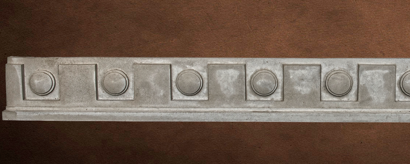 Specialty Decorative Trim - Dental Frieze 3 | Gray color - Smooth Finish