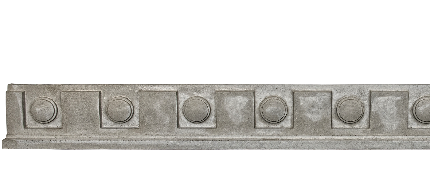 Decorative Trim - Dental Frieze 3 | Gray color - Smooth finish