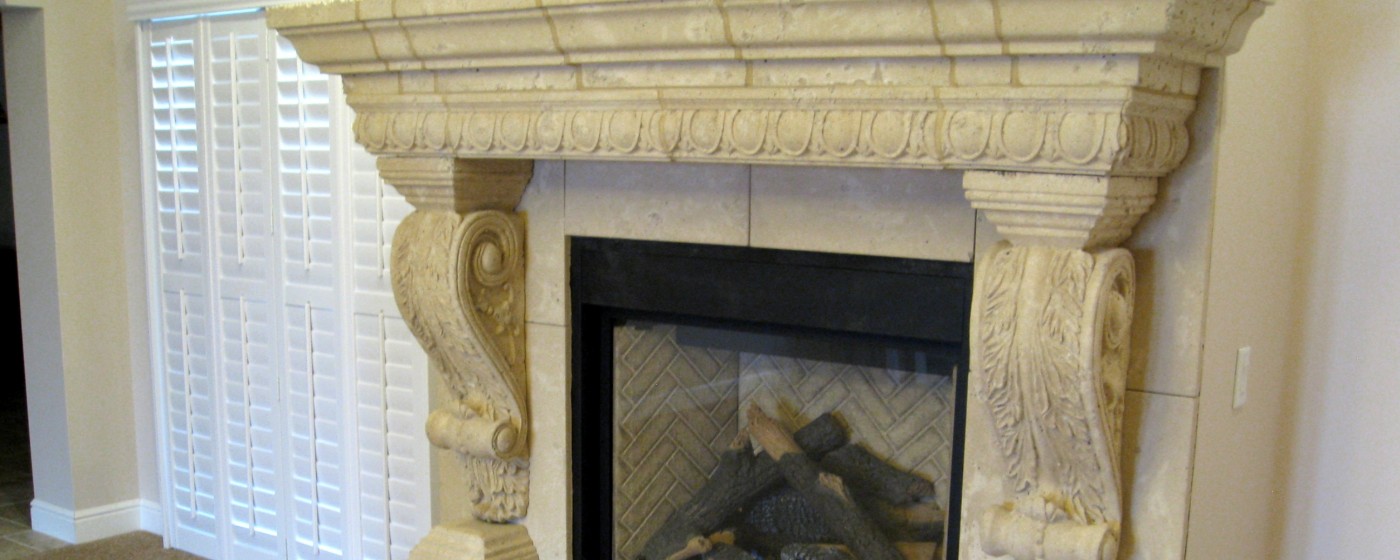 Fireplace design | Egg and Dart Architectural Trim | Graziella corbel