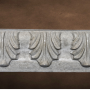 Mesa Precast Catalog Product: Specialty Decorative Trim - Venetti Leaf | In this Image - Gray Color, Smooth Finish