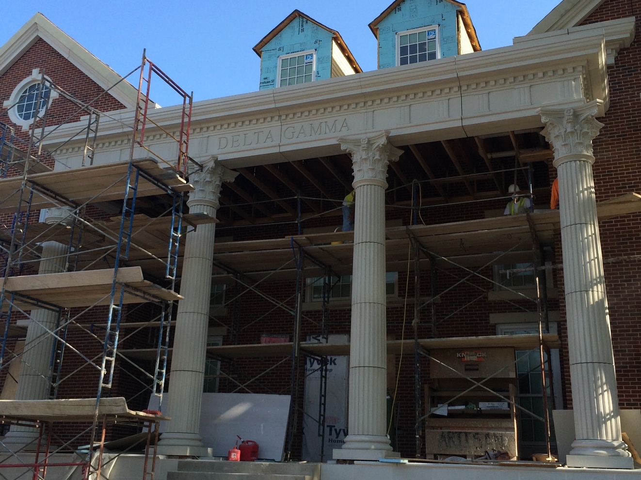 GFRC Fulted Columns, Corinthian Capitals - SMU Delta Gamma Sorority House