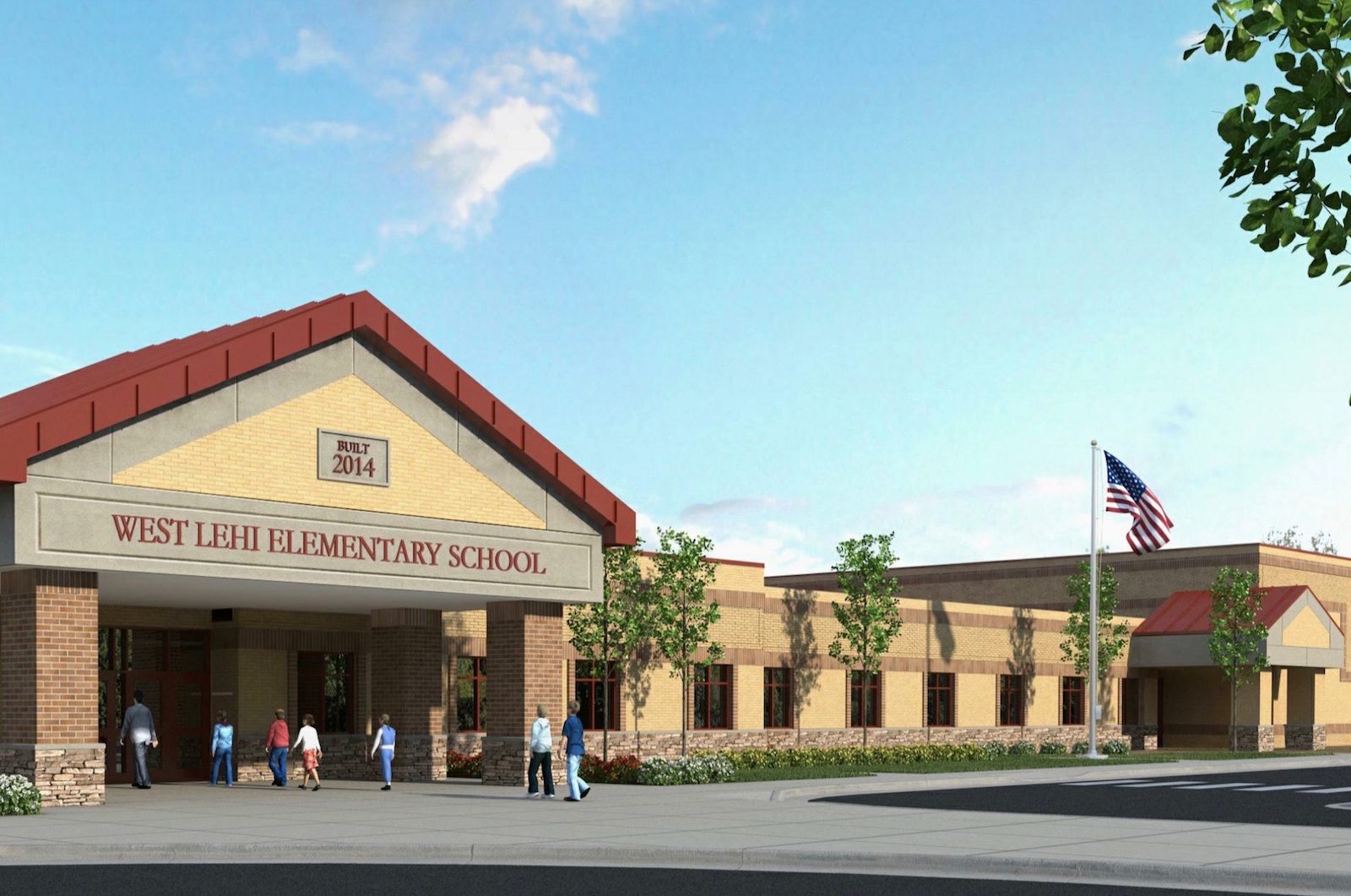Architects Rendering of Dry Creek Elementary School | Initially name of the school was West Lehi Elementary School