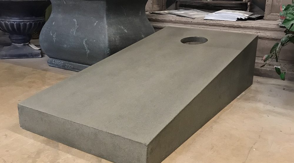 Mesa Precast inhuose manufacturing - cornhole ready for fun
